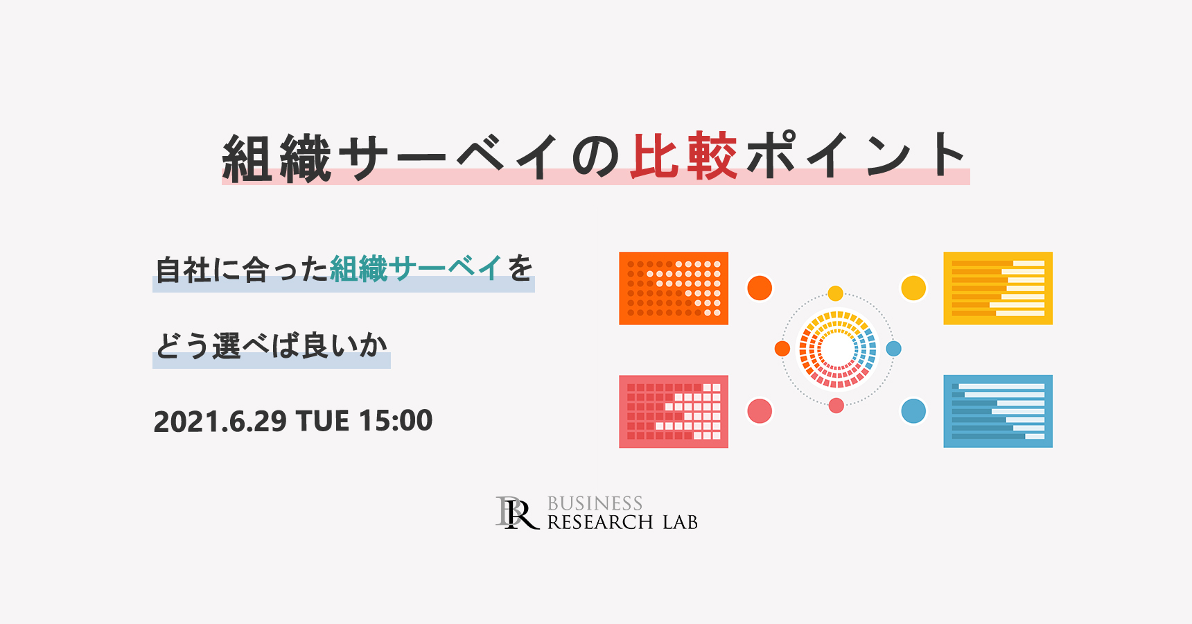 「組織サーベイの比較ポイント：自社に合った組織サーベイをどう選べば良いか」を開催します