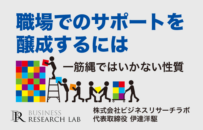 職場でサポートを醸成するには：一筋縄ではいかない性質