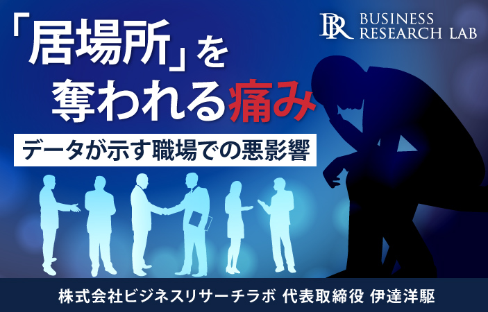 「居場所」を奪われる痛み：データが示す職場での悪影響